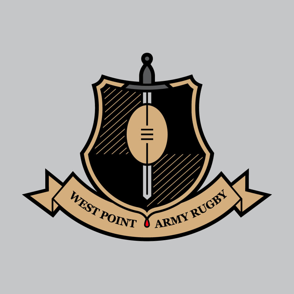 West Point Rugby Crest branding identity design by Maximillian Piras