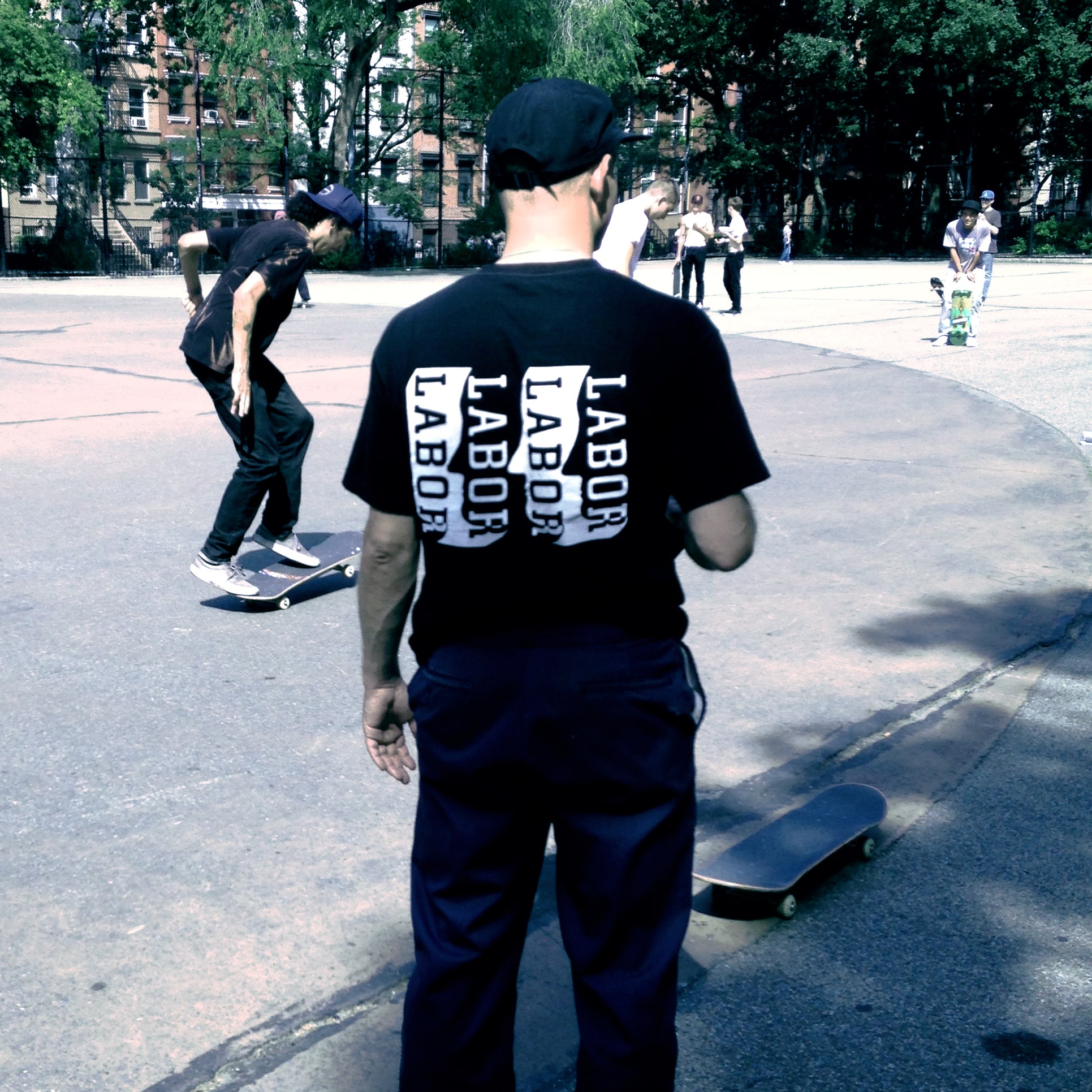 Labor Skateshop nyc skateboarding graphic branding identity design by Maximillian Piras